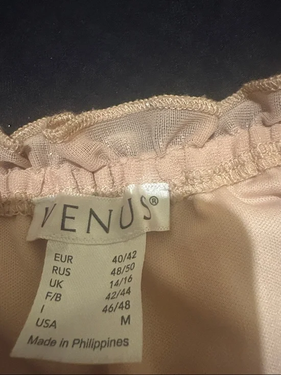 VENUS Light Pink Off-Shoulder Ruffle Top - Picture 2 of 2